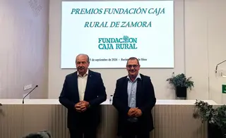 Cipriano García y Narciso Prieto presentan los Premios de la Fundación Caja Rural