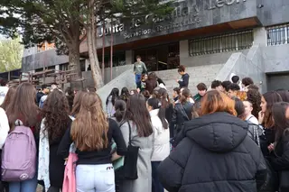 Huelga de estudiantes zamoranos el pasado mes de octubre