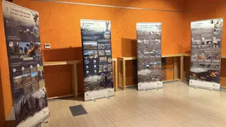 La exposición itinerante para la recuperación de los montes tras el incendio