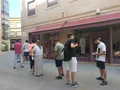 Cola en la tienda del Zmaora CF para adquirir entradas para el playoff