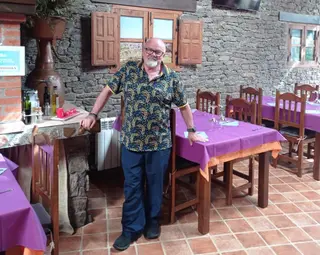 Miguel Prieto, en el Restaurante La Moña