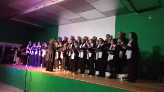 Un instante del recital