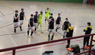Jugadores del River Alimentos de Zamora en Coruña