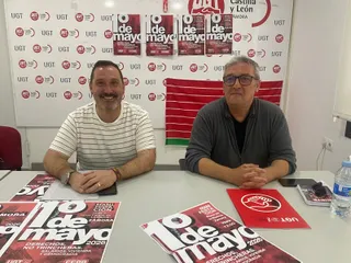 Jesús Carretero y Juan Escudero durante la rueda de prensa