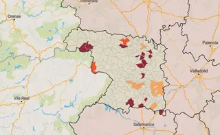 Una quincena de municipios de Zamora se mantiene en riesgo este lunes debido a su incidencia
