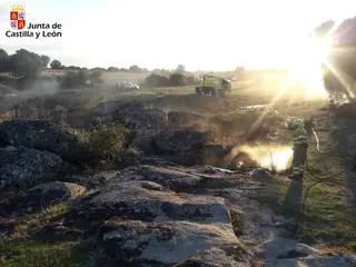 Incendio en Almeida de Sayago