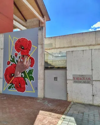 'In memoriam' el nuevo mural de Carlos Adeva en Toro por las víctimas del coronavirus