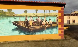 El mural creado por el artista Parsec sirve de atractivo turístico en la localidad. Benaventedigital