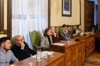 Grupo municipal del PP en un pleno del Ayuntamiento
