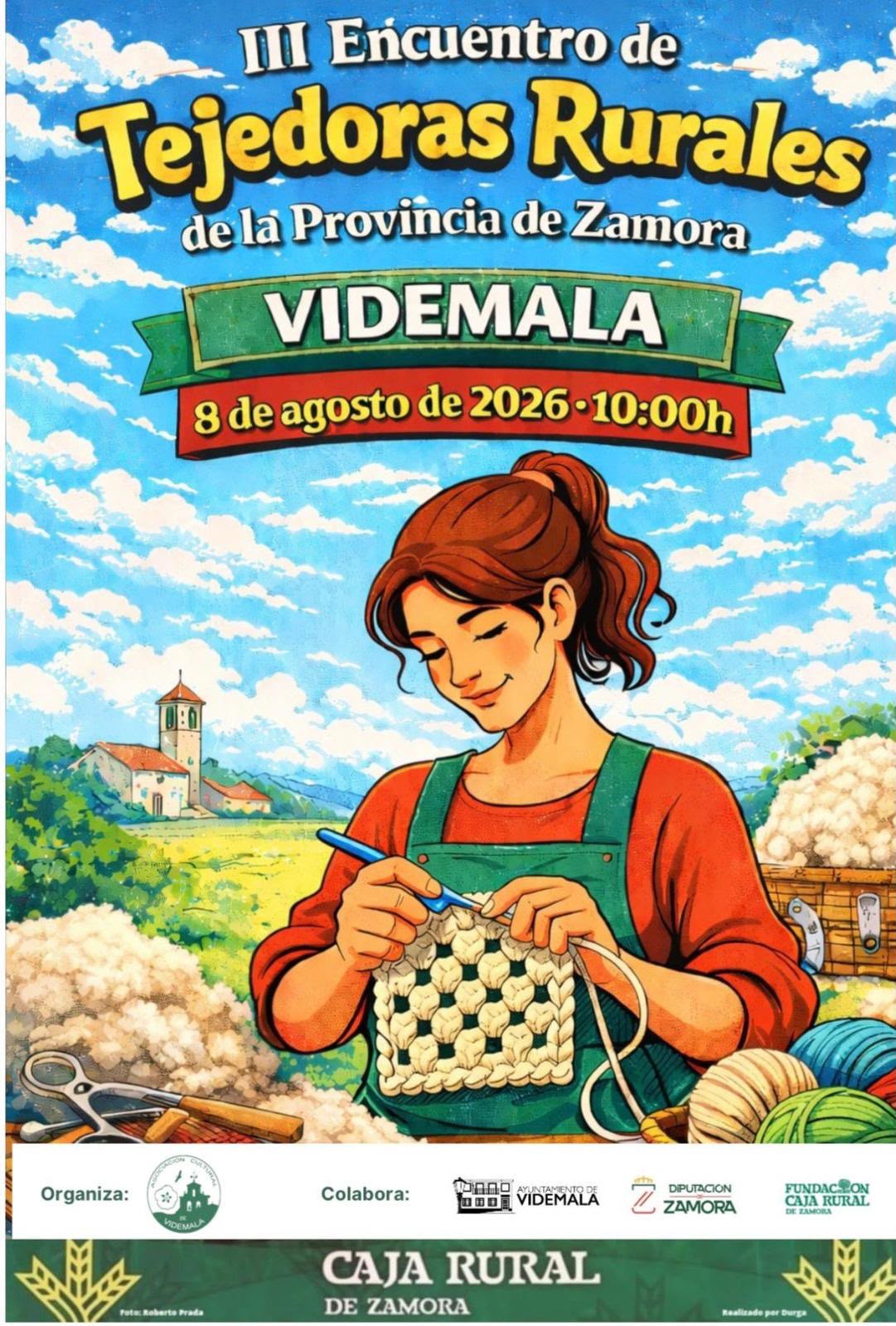 Cartel del III Encuentro de Tejedoras en Videmala