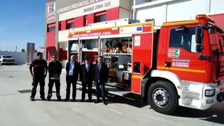 La Diputación añade un nuevo camión de extinción de incendios al Parque de Bomberos de Bermillo de Sayago