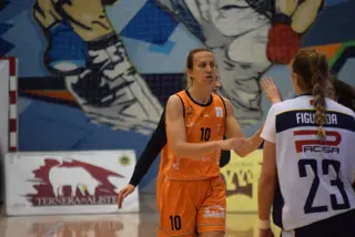 Adrijana Knecevic, durante un partido la pasada temporada con el Zamarat.