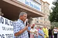 Manuel Fuentes durante la concentración