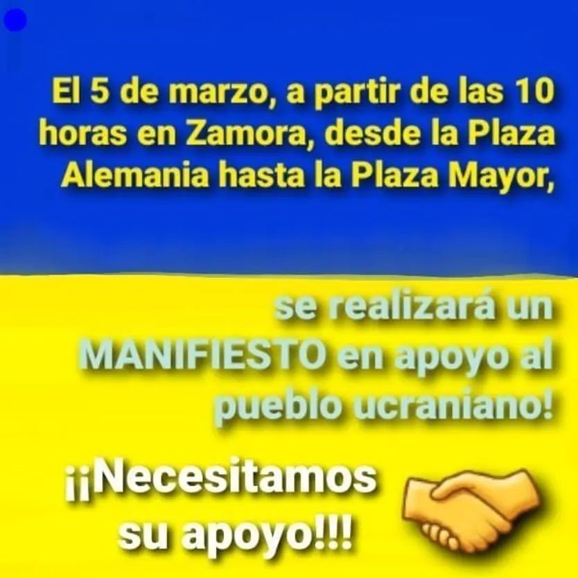 Imagen del cartel de la manifestación