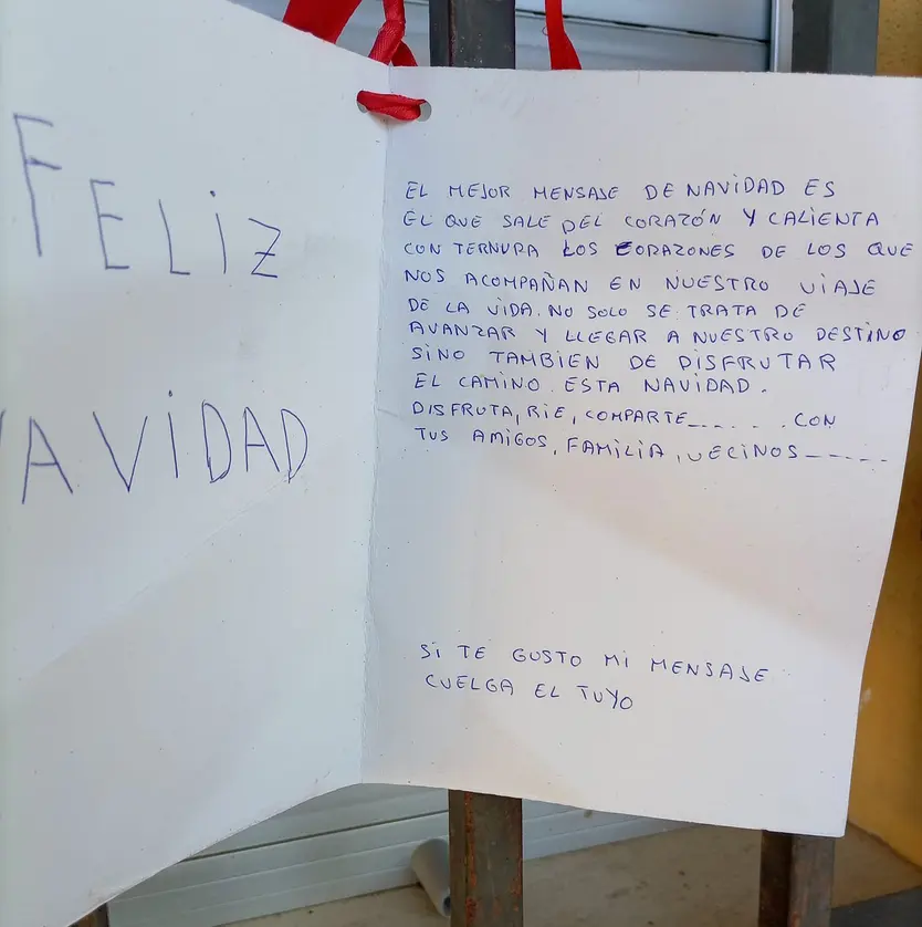 Felicitación navideña anónima en El Cubo del Vino