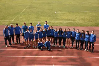 Cantera del Benavente Atletismo en la Ciudad Deportiva de Zamora.