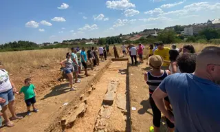 Una de las excavaciones arqueológicas en Rabanales 