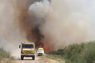 Incendio de Puercas. La situación entre Abejera y Riofrío | José Luis Leal. ICAL