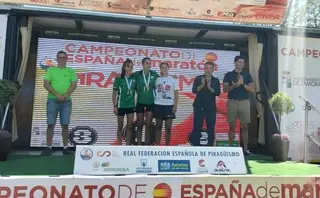 Sheila Santiago en el podio