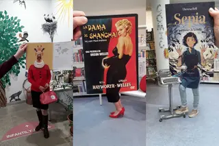 Algunos ejemplos del book face de la Biblioteca Pública de Zamora