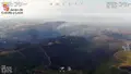 Imagen del incendio de Hermisende desde el aire 