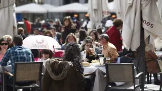 Imagen de una terraza llena Foto: Europapress
