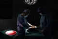 Imagen de un transplante de órganos en un hospital público