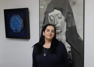 Violeta Martín, directiva de La Soledad, en la sede de la congregación