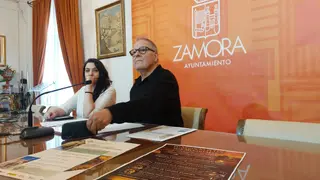 Paula Santos Santos y Christoph Strieder, en rueda de prensa | C.G.R.