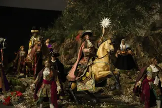 Una escena del belén de este 2021 en La Encarnación