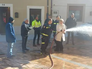 Algunos vecinos participaron activamente en la formación