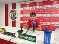 Mauro Costa en rueda de prensa previa al partido frente al Coria
