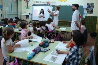 Cruz roja colegio alumnos