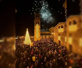 Encendido de luces en Puebla de Sanabria. Archivo