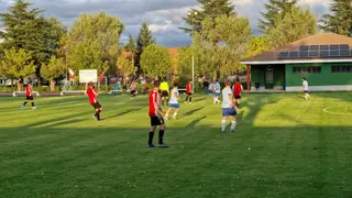Un instante del encuentro entre Santa Croya y Sanabria en el Municipal Las Eras.