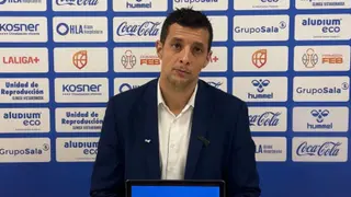 Saulo Hernández en rueda de prensa tras la derrota frente al HLA Alicante | CB Zamora