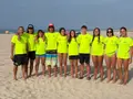 Participantes del Barco Dragones en el XXXVIII Campeonato de España de Playa Salvamento y Socorrismo