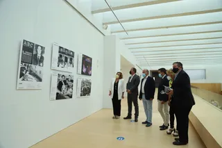 Inauguración de la exposición en el Teatro Ramos Carrión