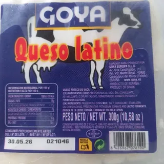 Queso Latino marca Goya. AESAN