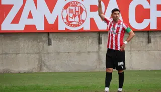Carlos Ramos, durante el Zamora Real Sociedad B