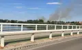 El incendio podía verse desde distintos puntos de la ciudad