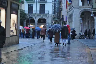La lluvia, protagonista en Zamora. Archivo.