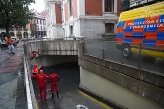 Leticia Pérez ICAL. Inundaciones por la fuerte tormenta en Valladolid