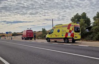 Accidente en la N-122. Archivo