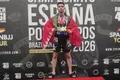 Hugo Domínguez con las tres medallas obtenidas en el Campeonato de España