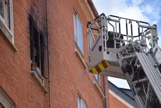 Incendio en una vivienda. Archivo