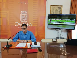 Pablo Novo en rueda de prensa, renovación fuente de San Martín | Z24H
