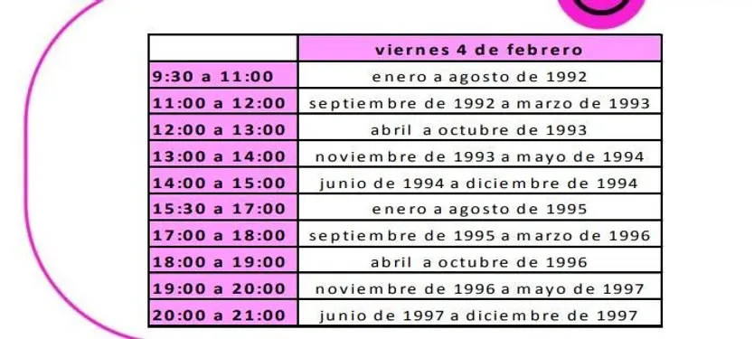 Horario en Benavente