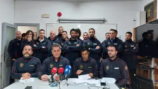 Bomberos de Zamora en rueda de prensa