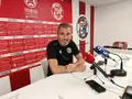 Óscar Cano, entrenador del Zamora CF. Reuda de prensa previa alpartido contra Sabadell.